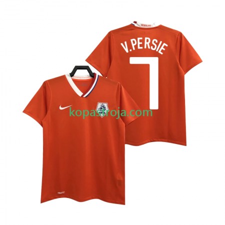 Billiga Fotbollströjor Nederländerna Robin van Persie 7 2008 Retro Hemma tröja Kortärmad